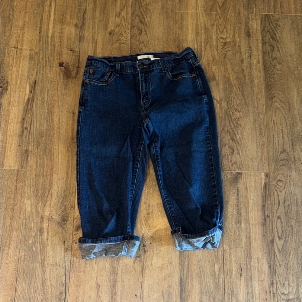Women's Blue Jeans- capris